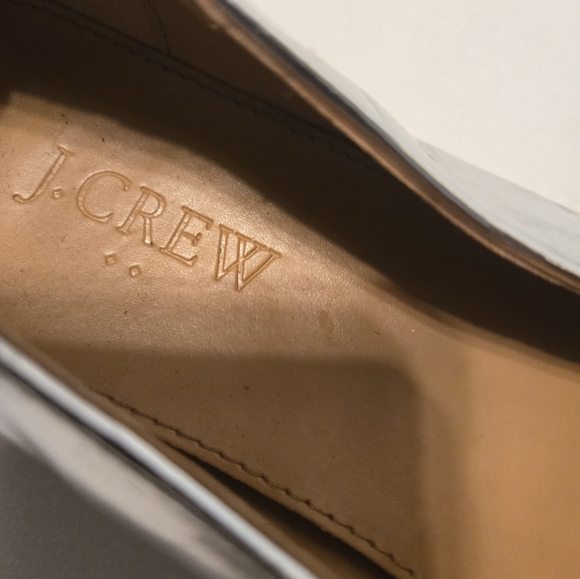 {J CREW} Silver Loafers Size 8 - Picture 12 of 16